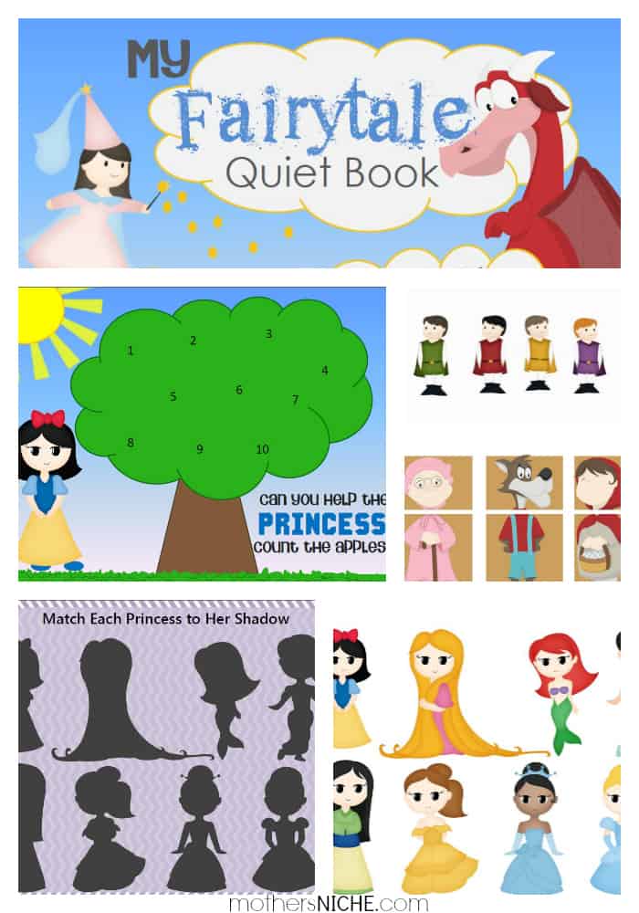 New! Printable Fairytale Quiet Book Mother's Niche