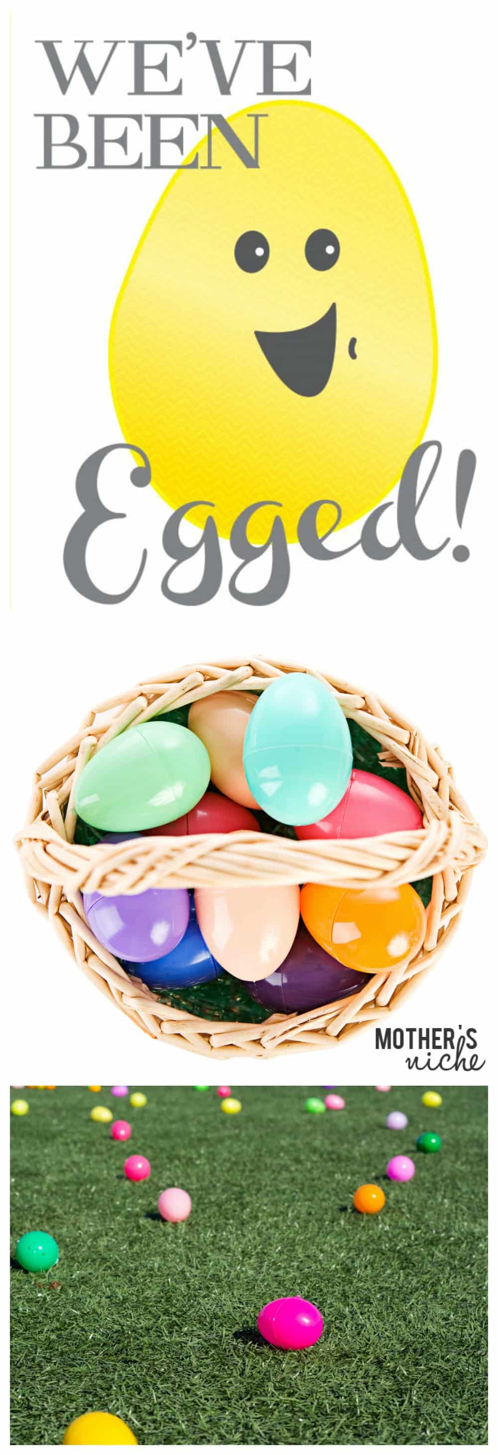 "You've Been Egged!" Printable. Such a fun way to celebrate the Easter season with your neighbors, or bring cheer to someone that needs it