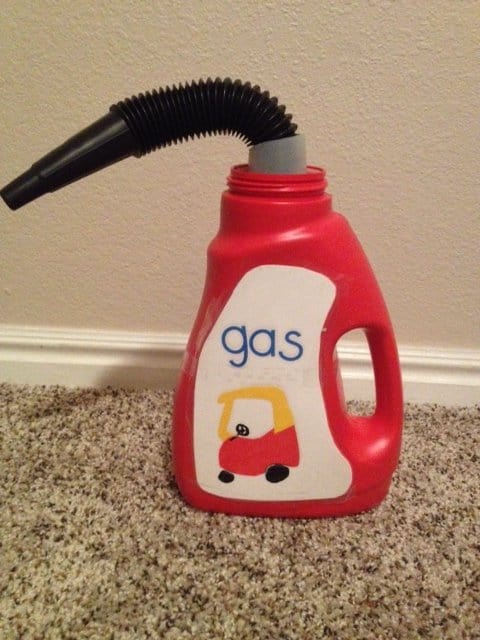 DIY Cozy Coupe Gas Can