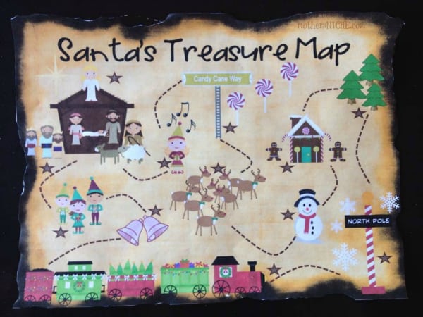 Santa’s Treasure Hunt + Printable Christmas Treasure Map