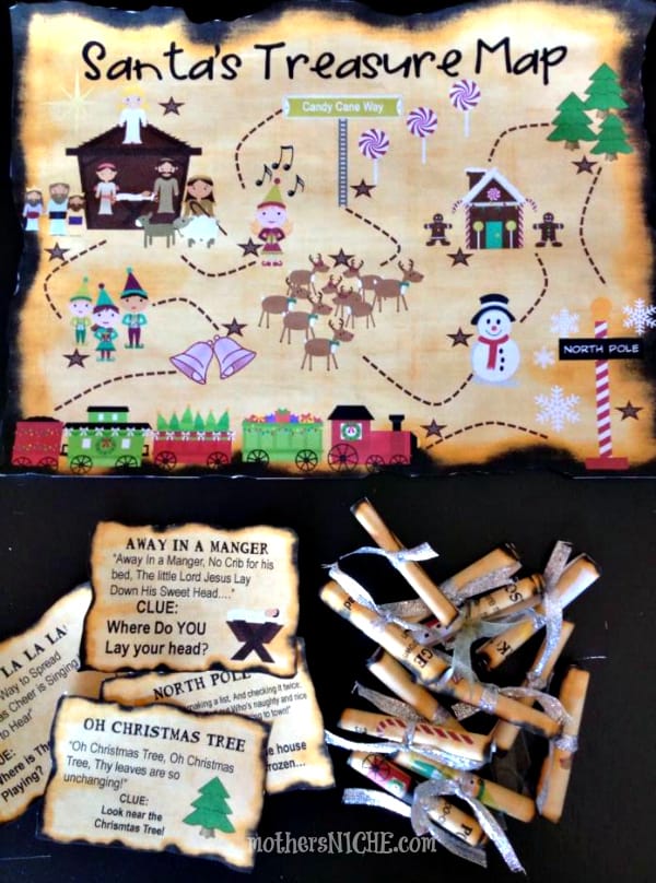 Printable Christmas Treasure Map
