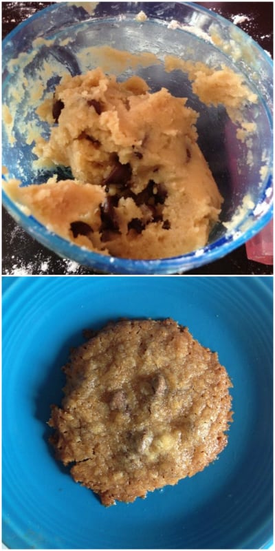 single serve cookie recipe: great for making with kids!