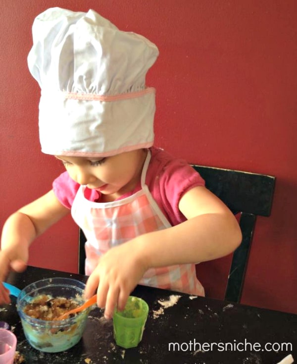 single serving cookie recipe: great sensory activity for toddlers