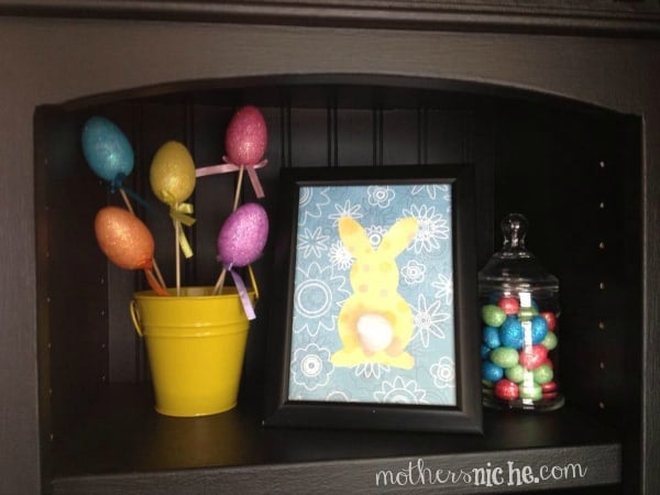 easy spring decor from the dollar store
