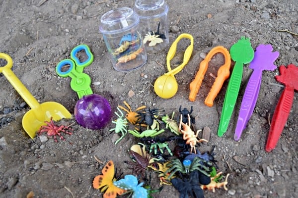 Plastic Bugs Sensory Activities