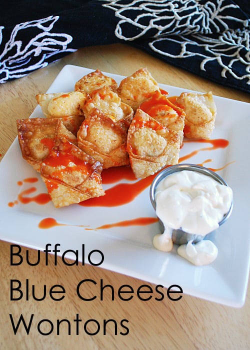Buffalo Blue Cheese Wontons