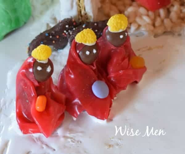Christmas Nativity Scene out of Candy