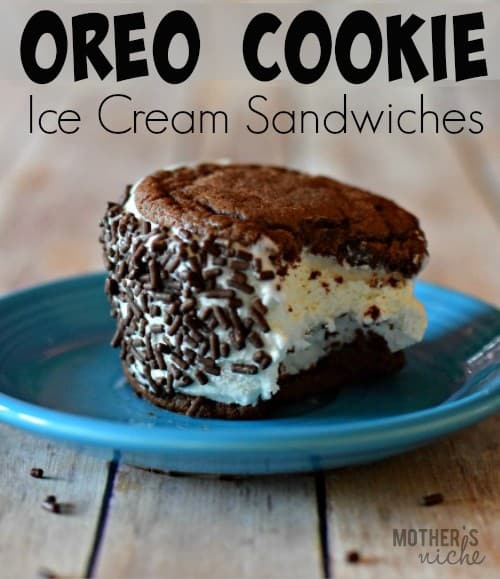 Homemade Ice Cream Sandwiches using homemade oreos. THEY STAY SOFT in the freezer! These things are amazing. Never buy ice cream sandwiches again, these are so easy.