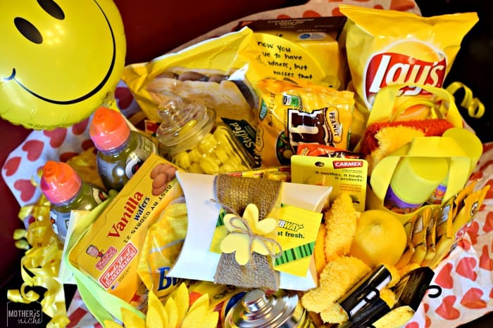 Basket of Sunshine. Great way to sympathize with someone when you don't have the words!