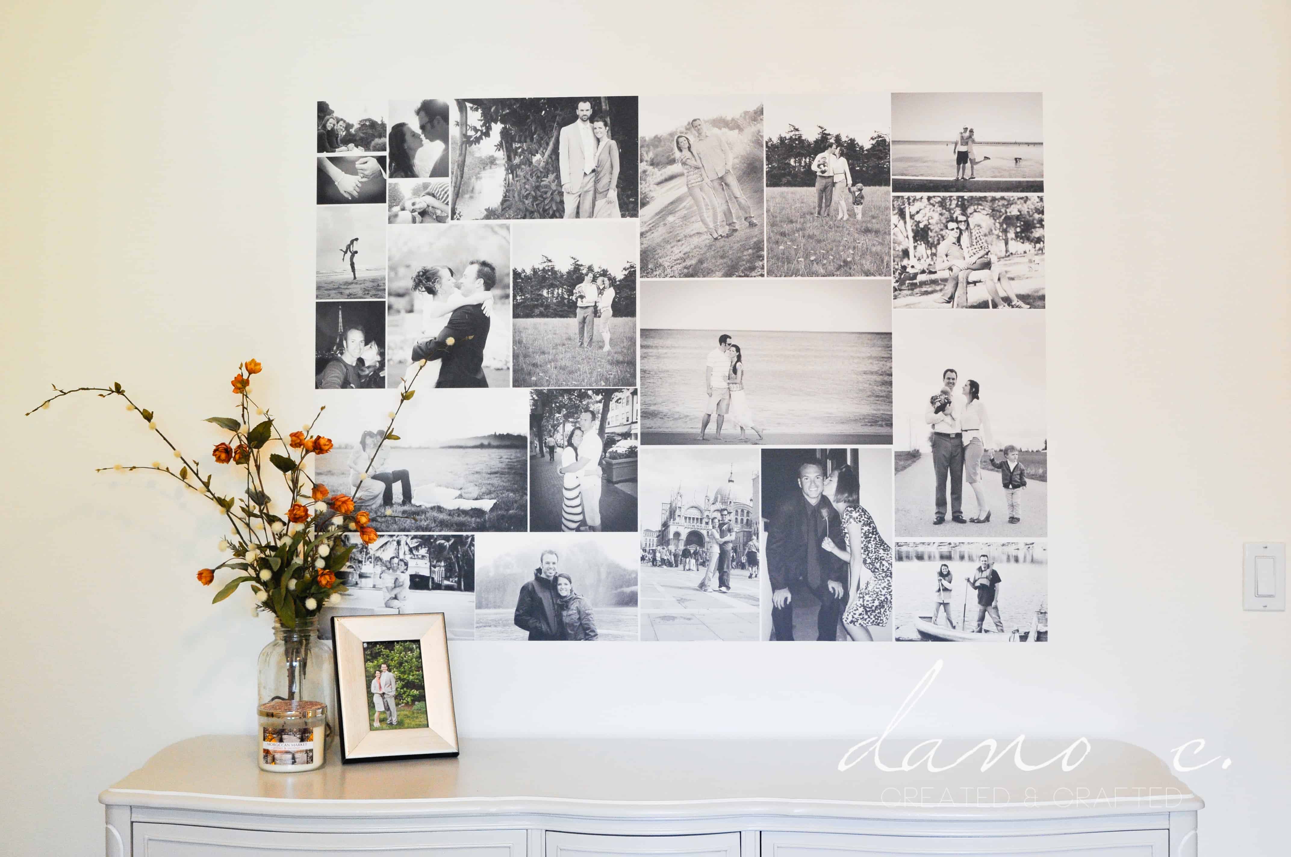 How to Turn a Photo Collage Into a Removable Wall Adhesive