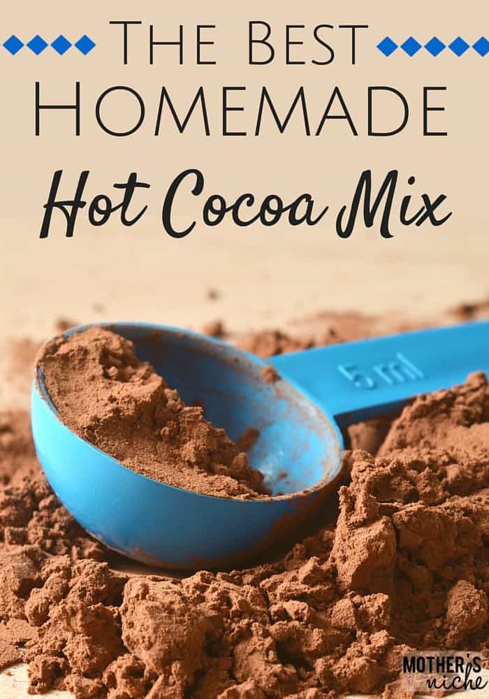 Homemade hot Cocoa is the ONLY WAY TO GO! It tastes so much better than store bought and is super easy (and cheap) to make! This one is the best!