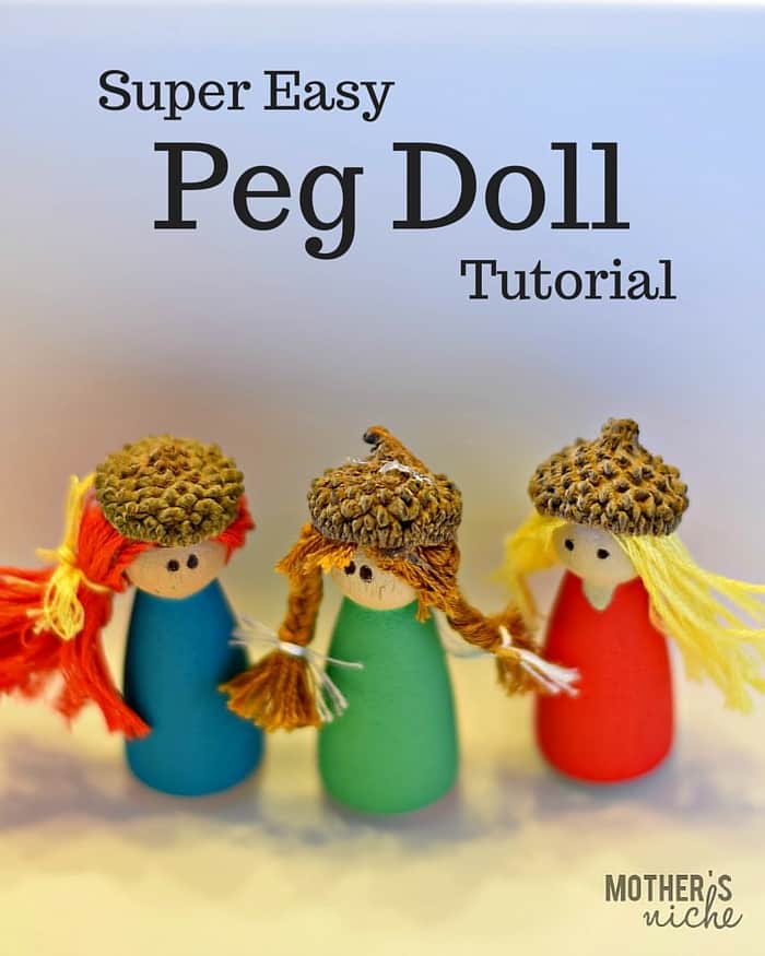 Peg Dolls are so cheap and easy to make yourself and make awesome gifts.