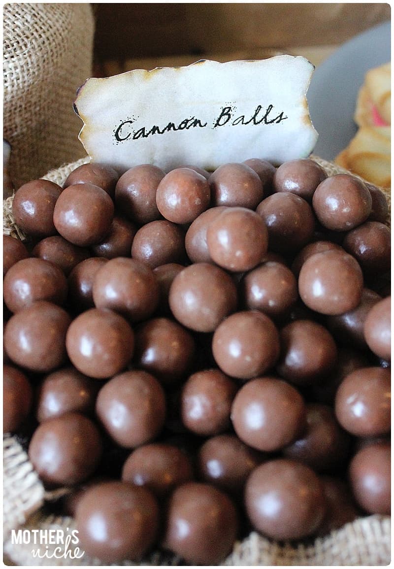 Cannon balls + Other fun Pirate Party Ideas