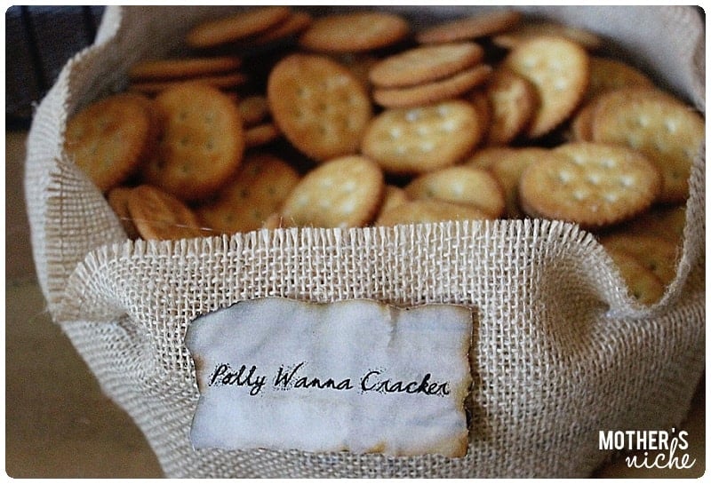 Crackers + Other fun pirate party ideas