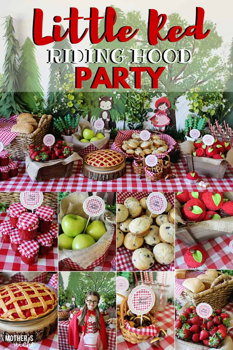 Plan the Sweetest Little Red Riding Hood Party: Party Tutorial and FREE Food Label Printables