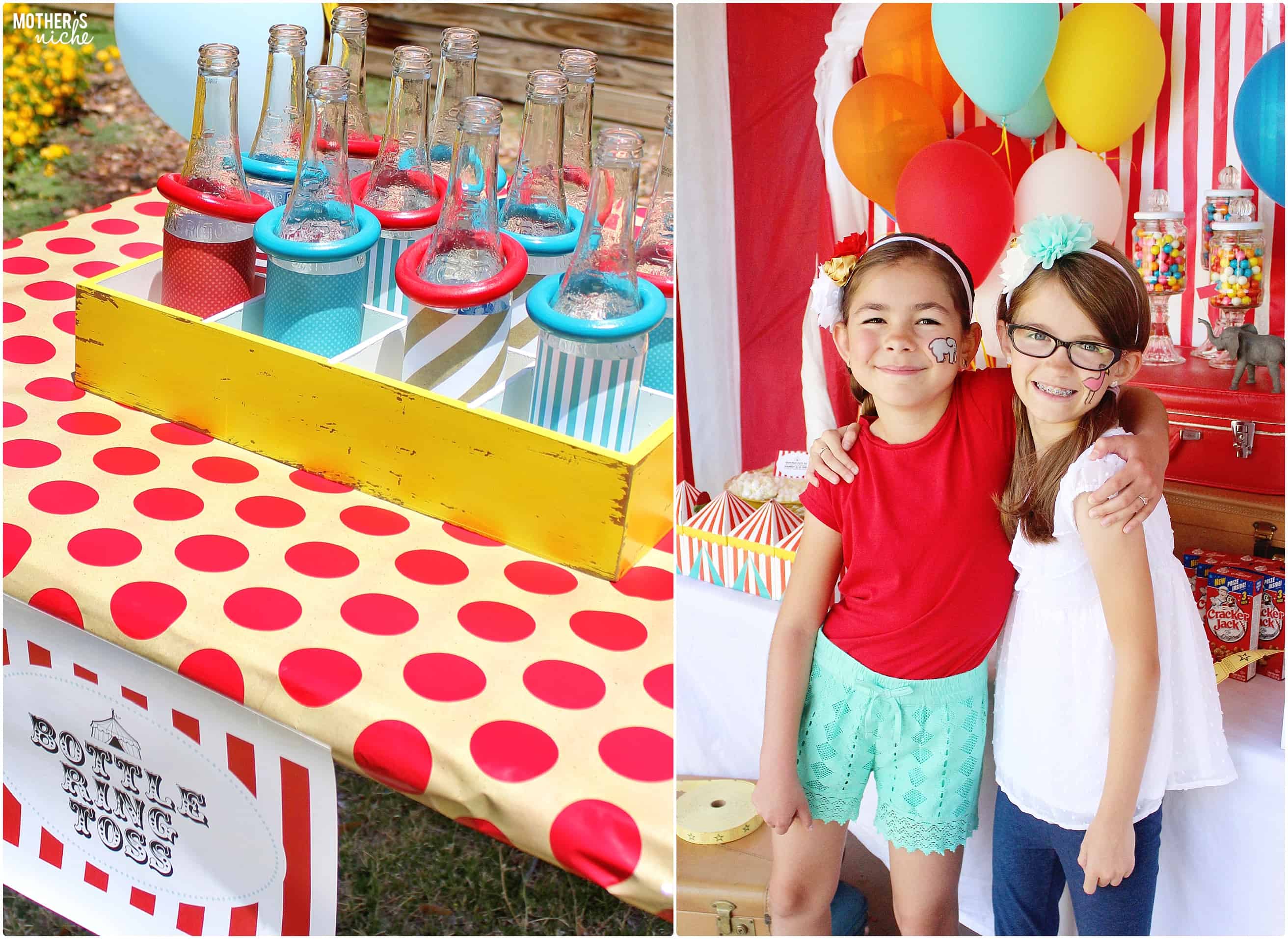 Bottle Ring Toss Circus Party