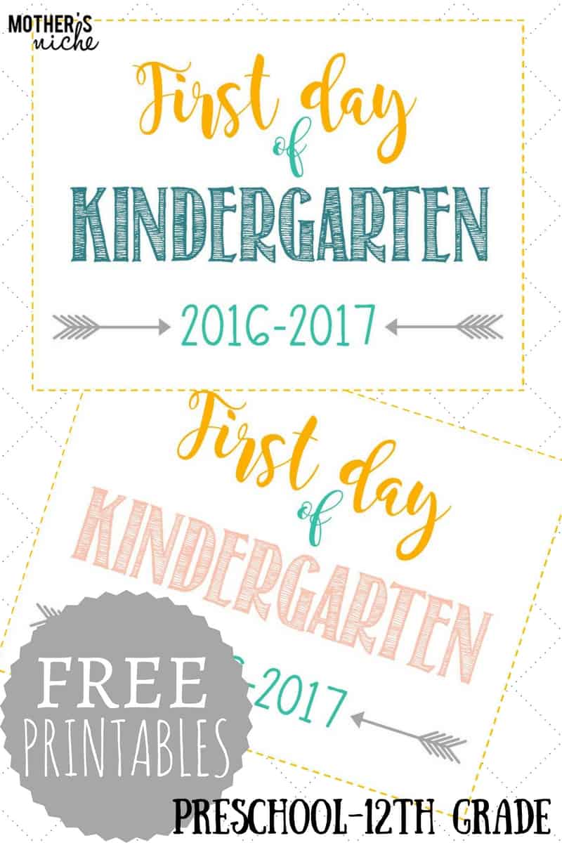 FREE1 - Last Day Of Kindergarten Printable