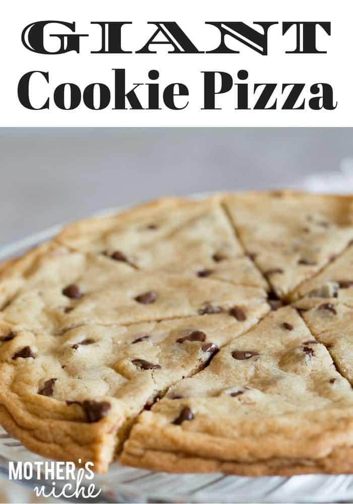 This giant cookie is the perfect gift for a neighbor or a teacher!
