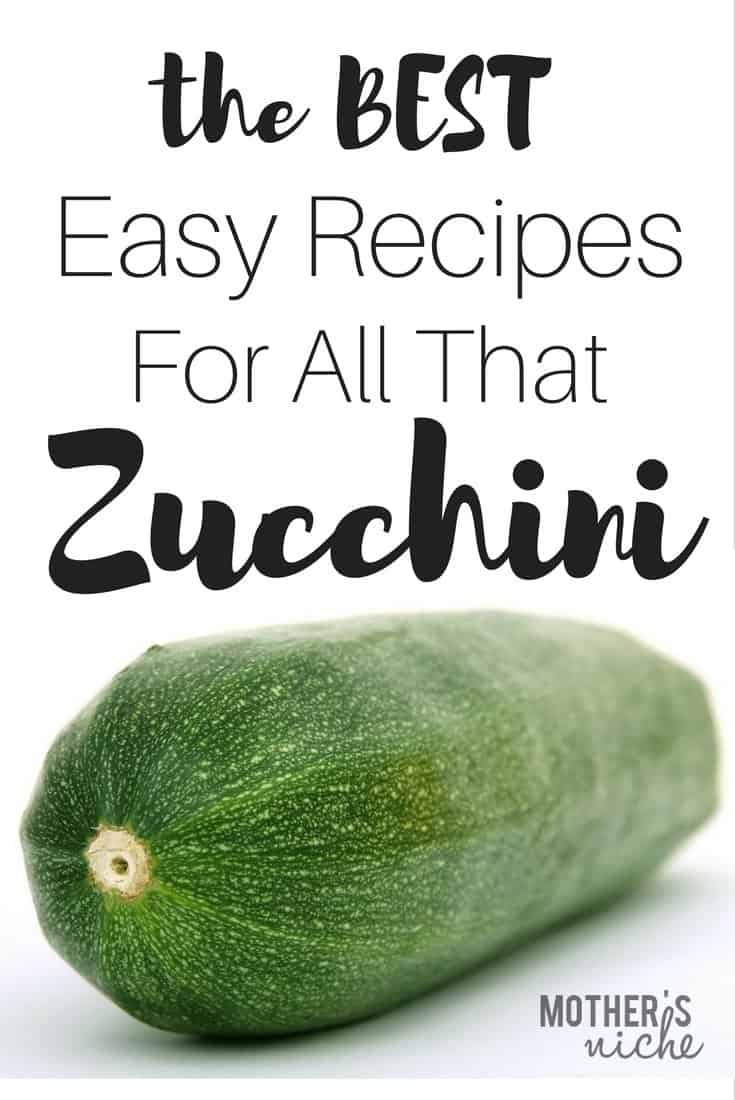 Best Zucchini Recipes- Both Meals AND Desserts!