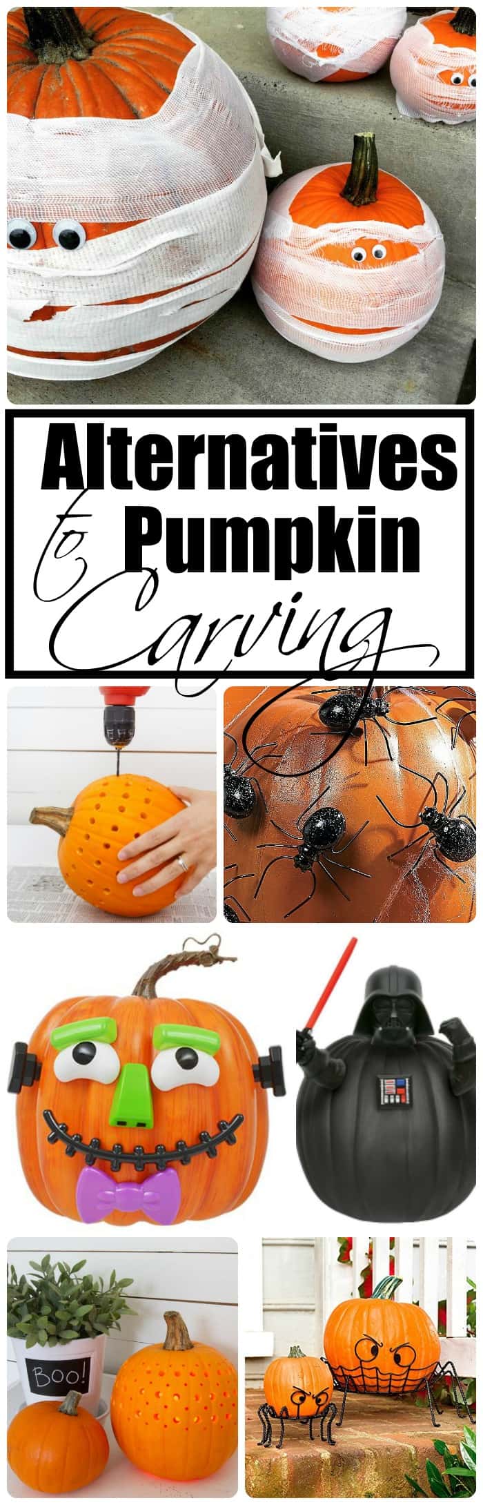 Try some of these ideas instead of the traditional pumpkin carving!