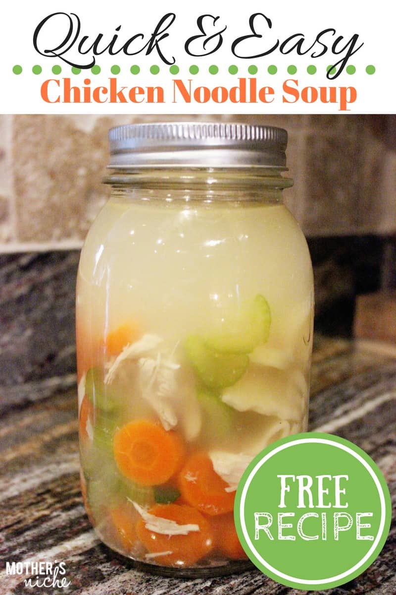 JUST LIKE GRANDMA’S CHICKEN NOODLE SOUP: Delicious and so EASY! FREE RECIPE CARD
