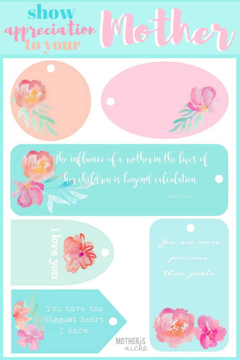Show LOVE for your MOTHER! FREE PRINTABLE GIFT TAGS and STATIONARY