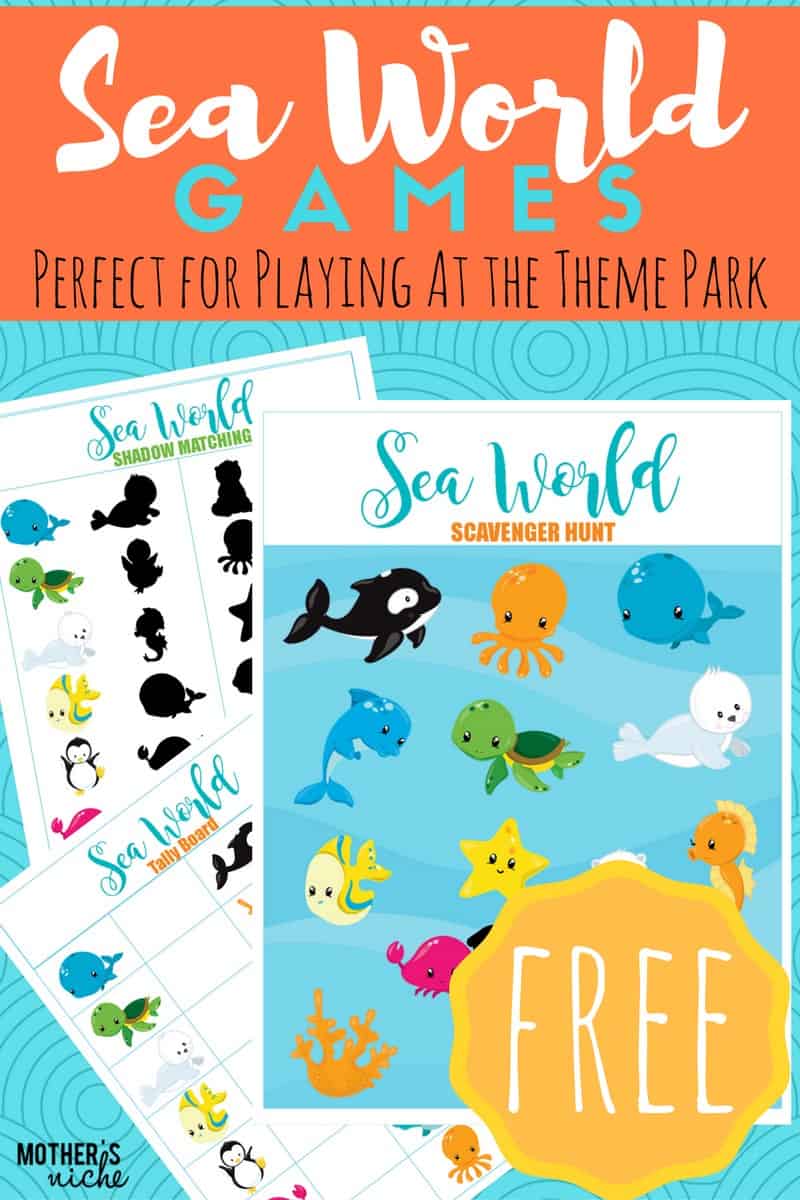 sea-world printable games