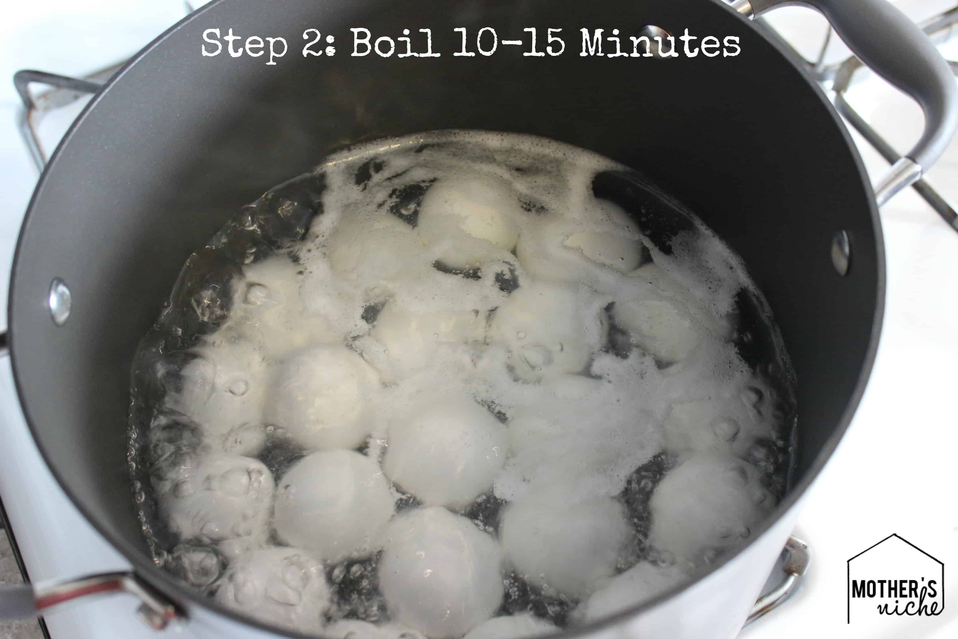 Easy-to-peel hard boiled eggs