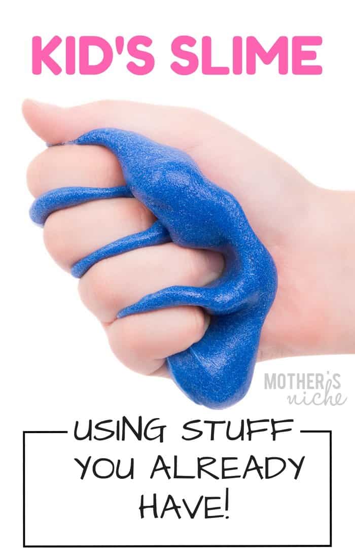Making awesome kid's slime without weird ingredients like Borax or liquid starch