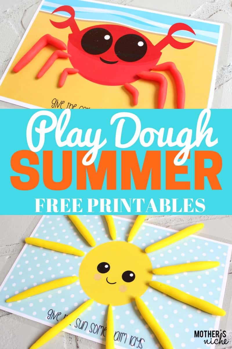 Play Dough Mat Busy Bags- SUMMERTIME EDITION
