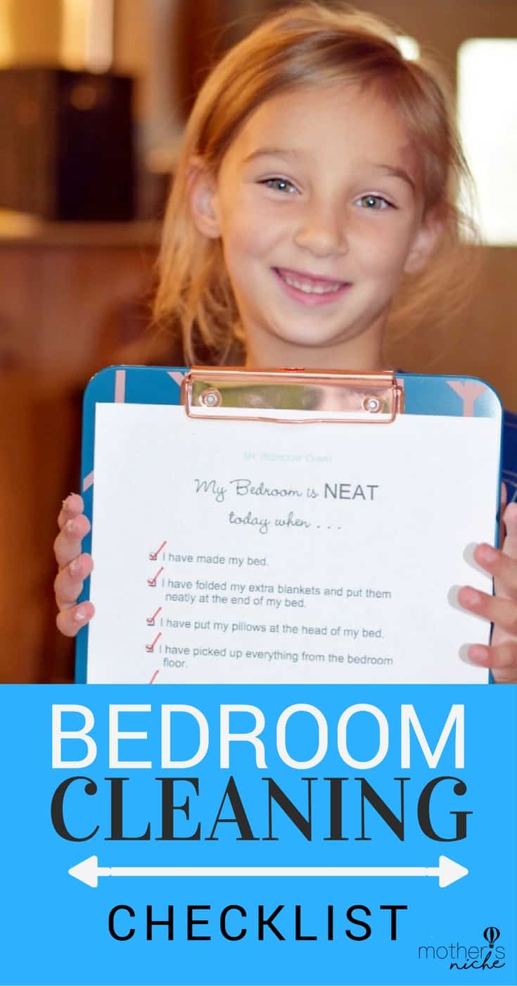 Printable Bedroom Cleaning Checklist + Teach your kid the magic method of cleaning their room
